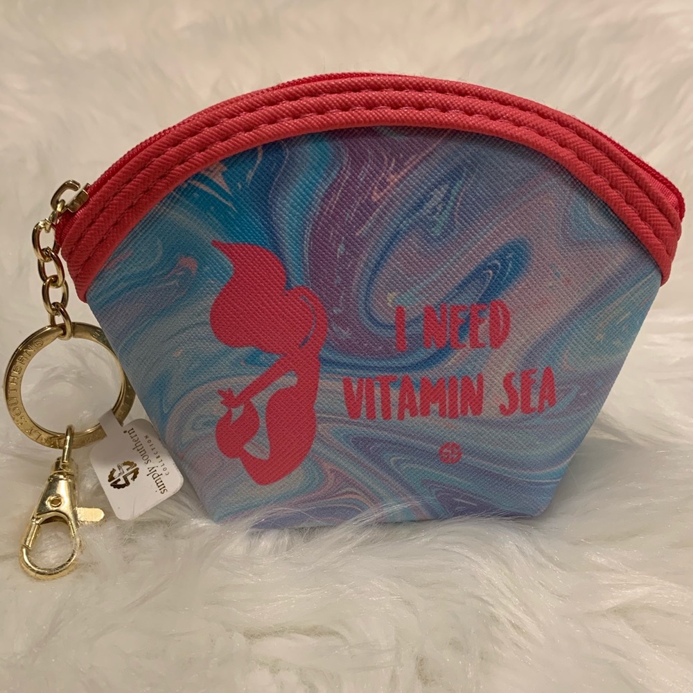 Simply Southern I Need Vitamin Sea Keychain Purse